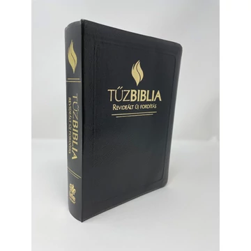 Tűzbiblia bőrkötés (szögletes gerinccel) - Magyarázatos Biblia a Revideált Új Fordítás szövegével